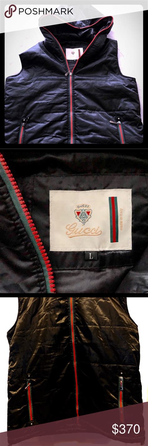 gucci vest black|More.